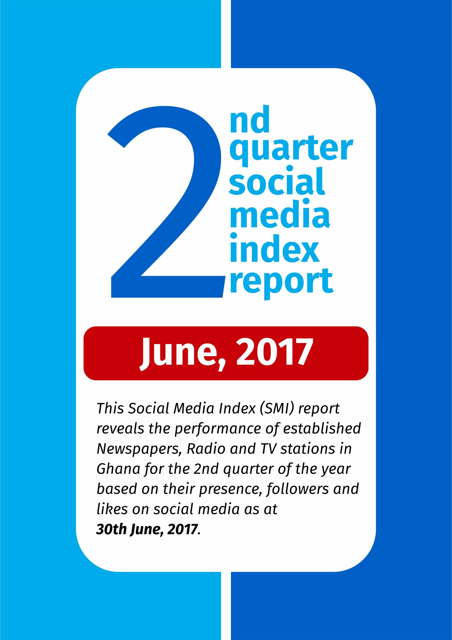 2ND QUARTER SOCIAL MEDIA INDEX REPORT- JUNE 2017
