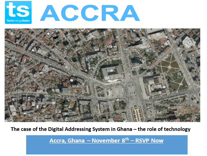 RSVP: Accra Tech Salon- The case of the Digital Addressing System in Ghana – the role of technology