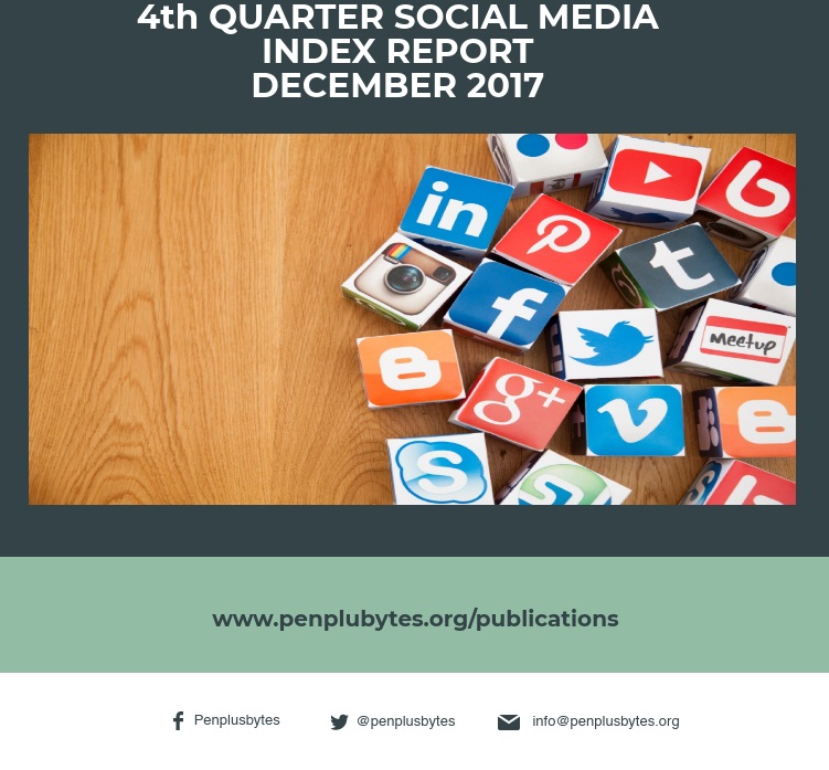 4th QUARTER SOCIAL MEDIA INDEX REPORT – DECEMBER 2017